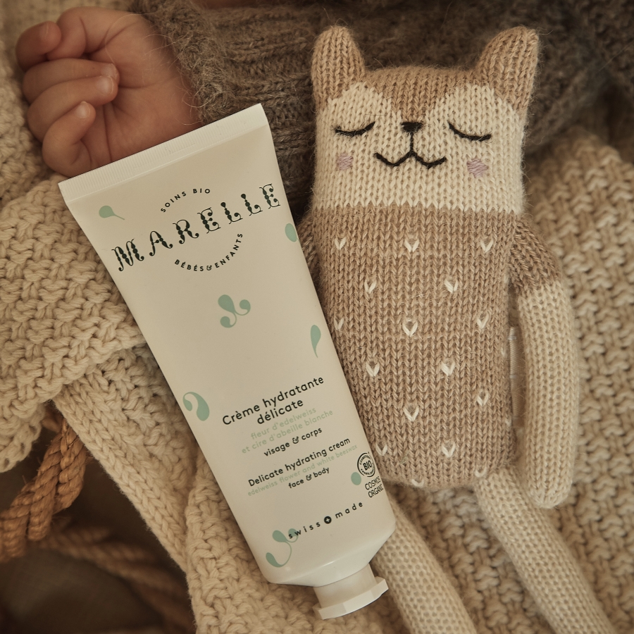 Marelle soins bio pour bébés et enfants creme hydratante delicate