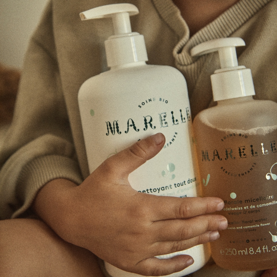 Marelle soins bio pour bébés et enfants Gel nettoyant tout doux