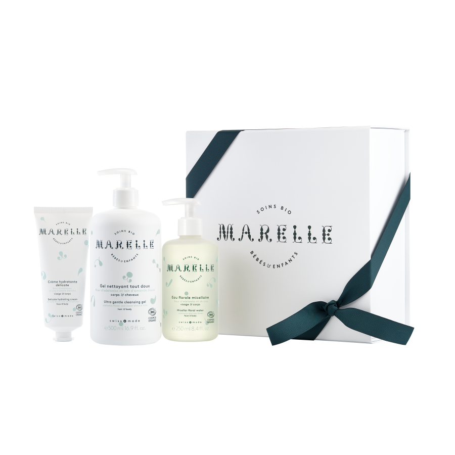 Marelle soins bio bébés et enfants coffret