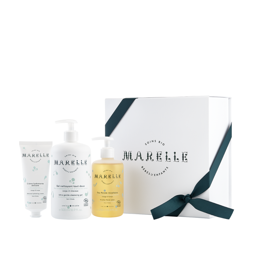 Marelle soins bio pour bébés et enfants coffret cadeau