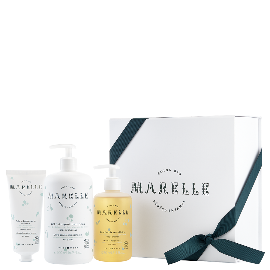 Marelle soins bio pour bébés et enfants coffret cadeau